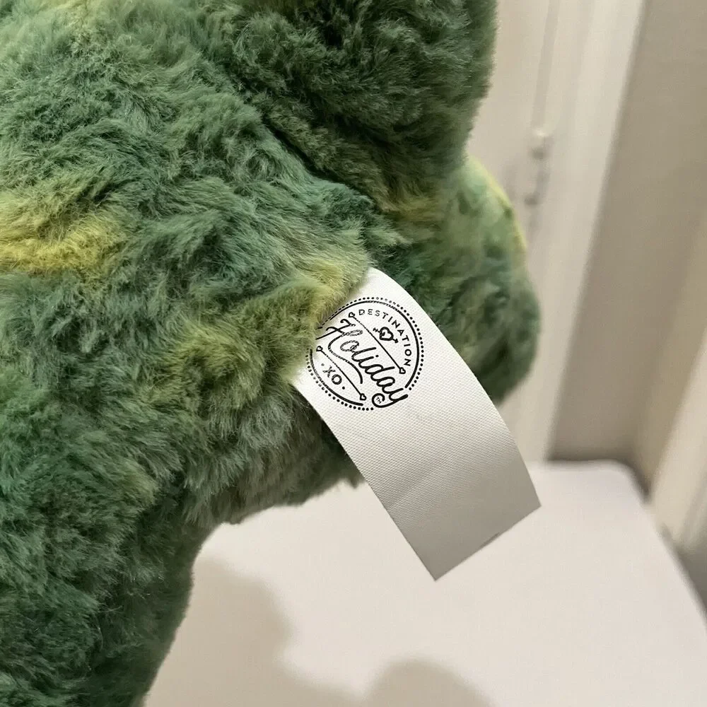 Destination Holiday Triceratops Green Plush Stuffed Animal Toy Heart 11”  2021